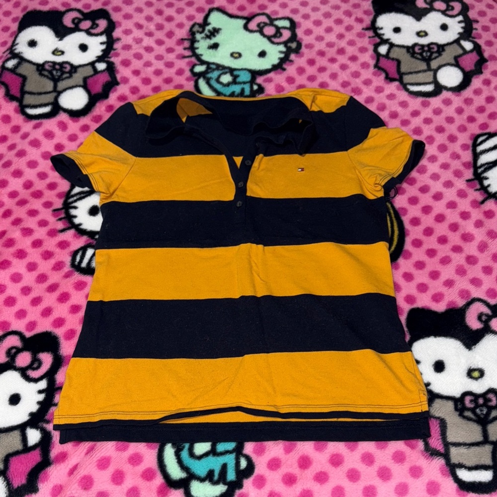 Tommy Hilfiger Polo Yellow Stripes